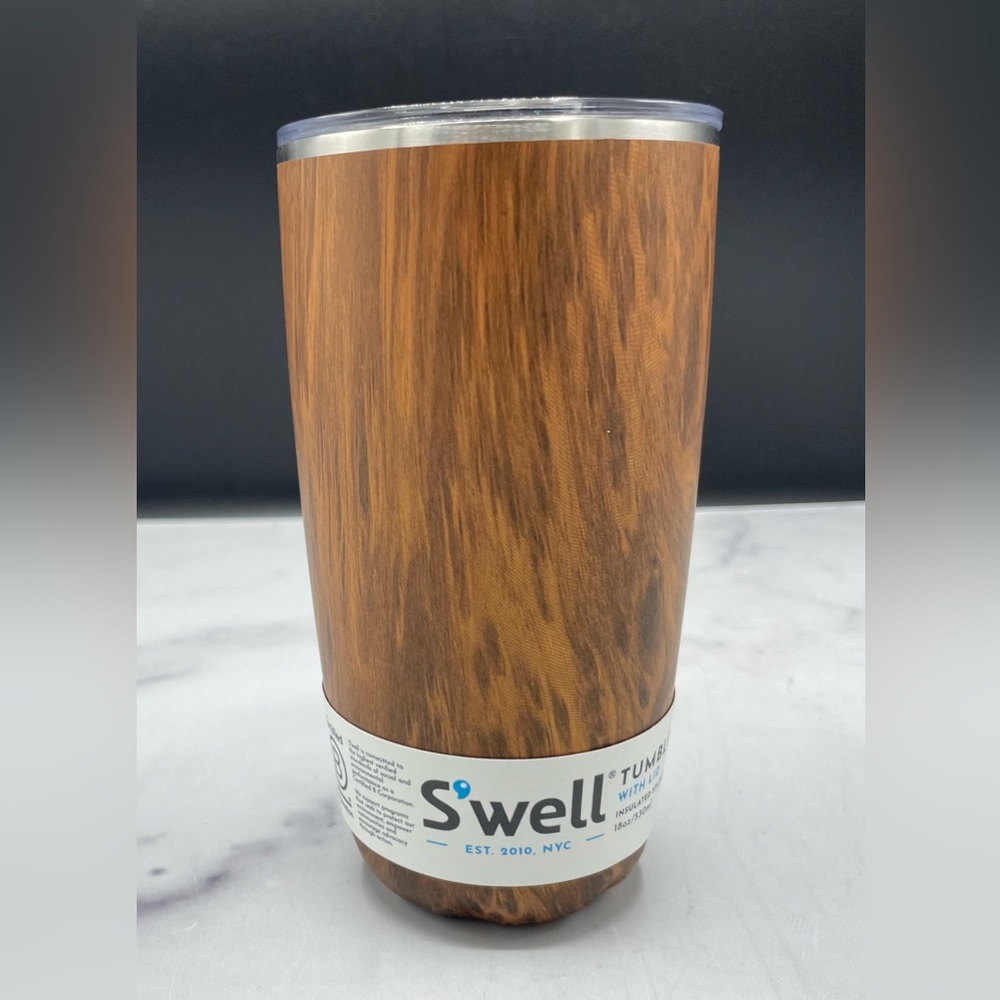S'well Teakwood Stainless Steel Tumbler - Picture 4 of 5